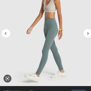 Whitney Simmons Gymshark Highrl Rise Leggings Eucalyptus size XS